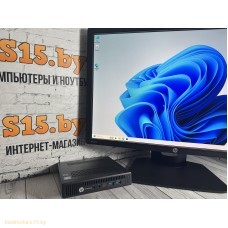 Персональный компьютер  Б/У  для ПВЗ Пунктов выдачи заказов OZON, Wildberries USFF HP EliteDesk 800 G2 /i5 -6500T/8GB DDR4/250 HDD + Монитор