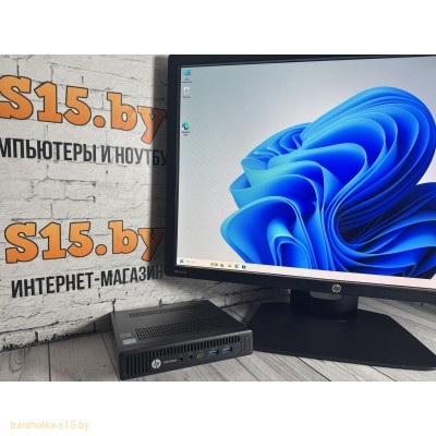 Персональный компьютер  Б/У  для ПВЗ Пунктов выдачи заказов OZON, Wildberries USFF HP EliteDesk 800 G2 /i5 -6500T/8GB DDR4/256 SSD + Монитор